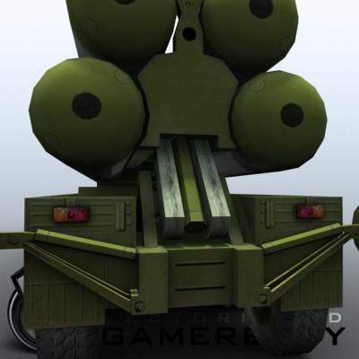 3D Model of Game-ready model of modern Russian/Chinese SAM S-300PMU (SA-10 Grumble). - 3D Render 6